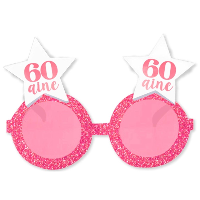 Lunettes étoile rose 60 ans