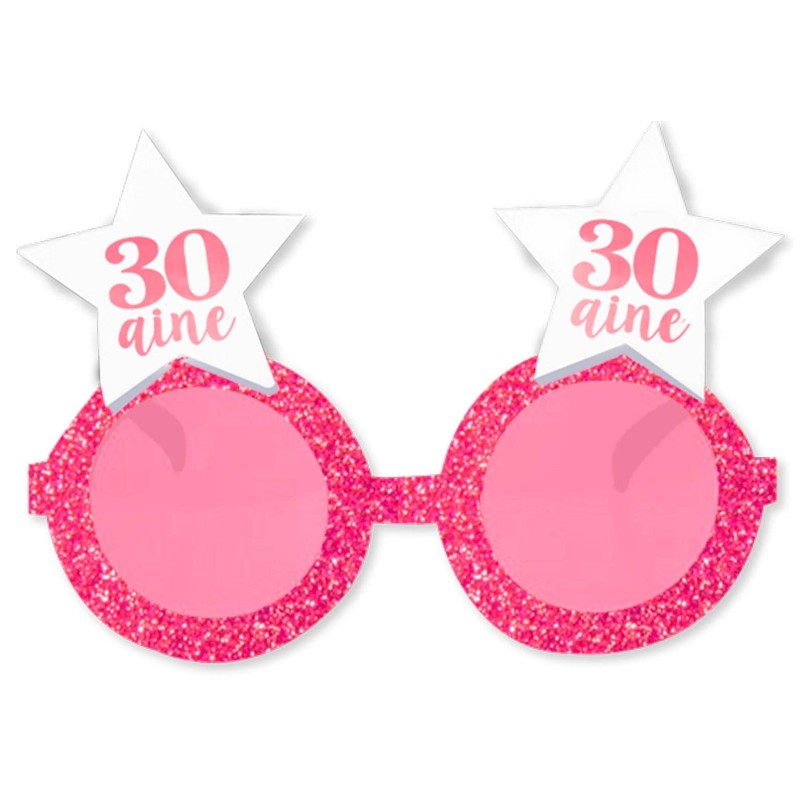 Lunettes étoile rose 30 ans