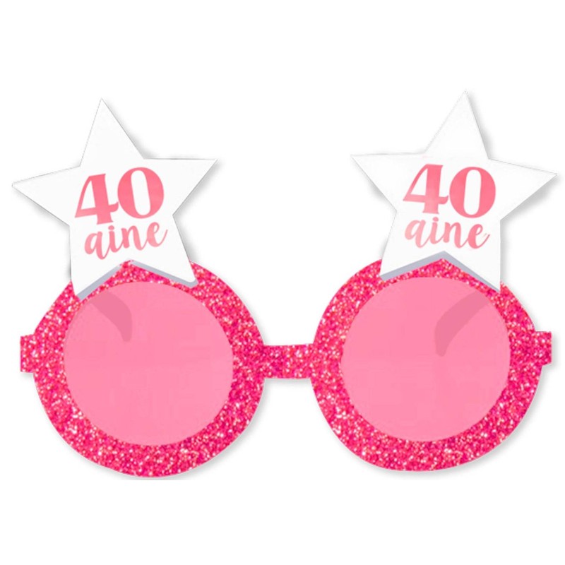 Lunettes étoile rose 40 ans