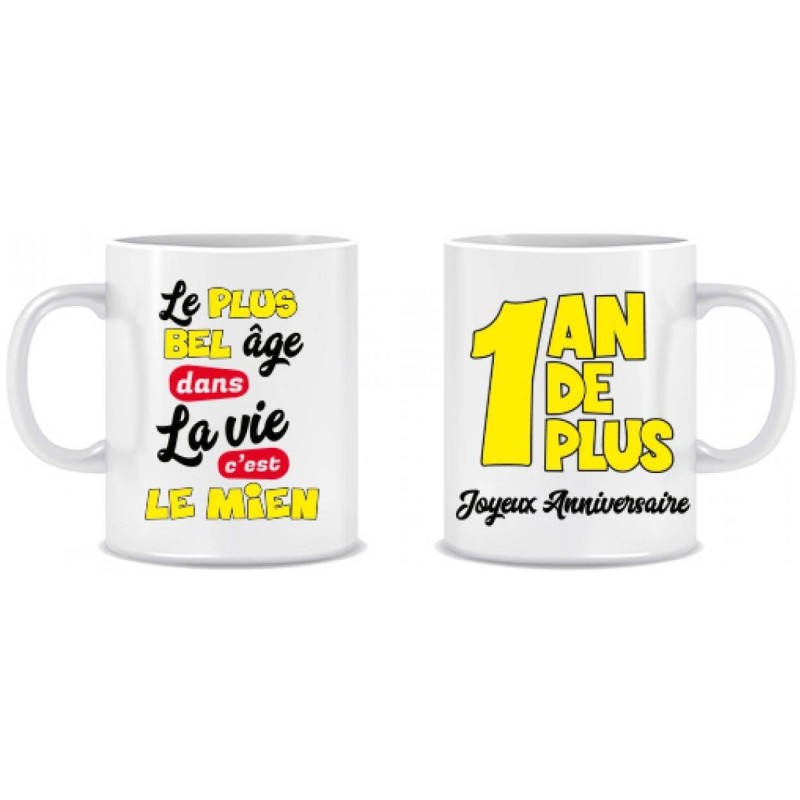 Mug 1 an de plus