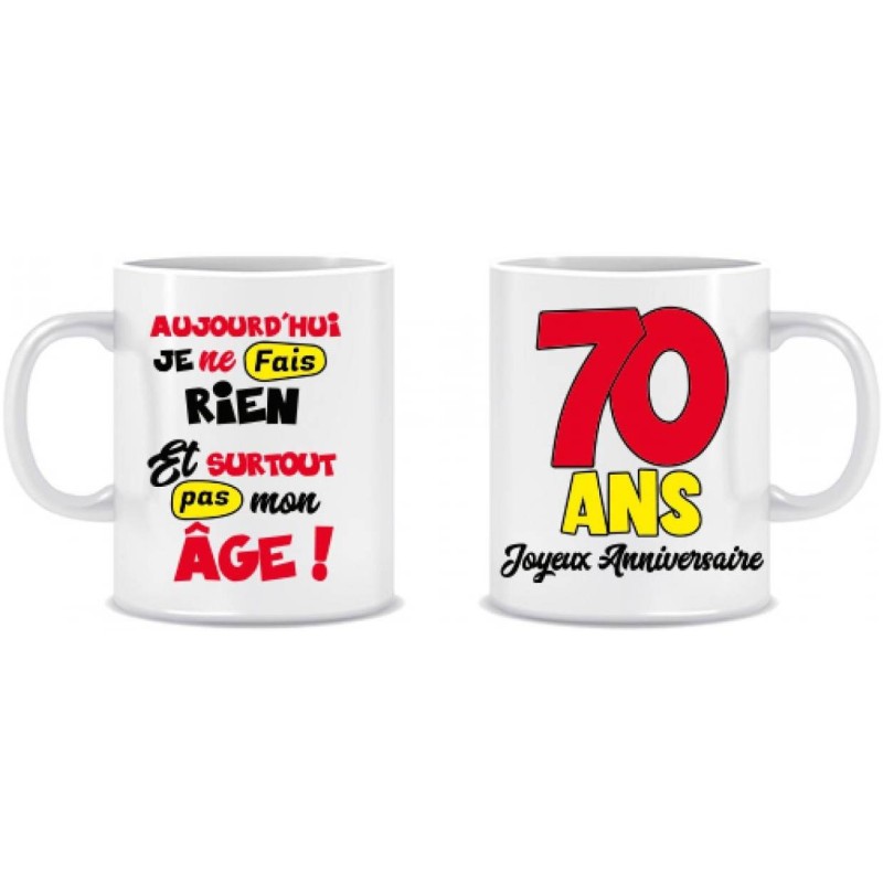 Mug 70 ans