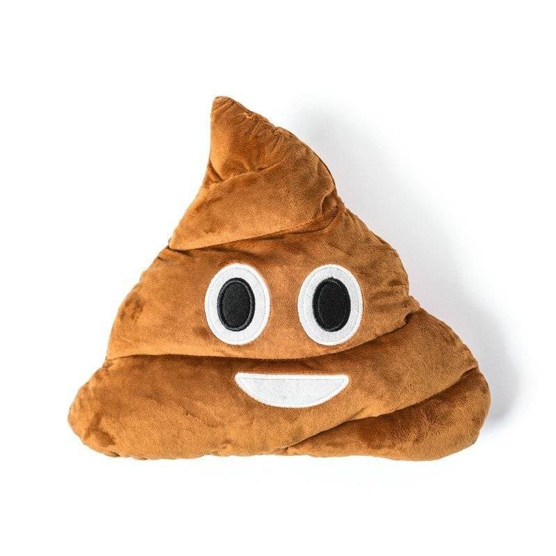 Grand coussin caca - Emoji Poo