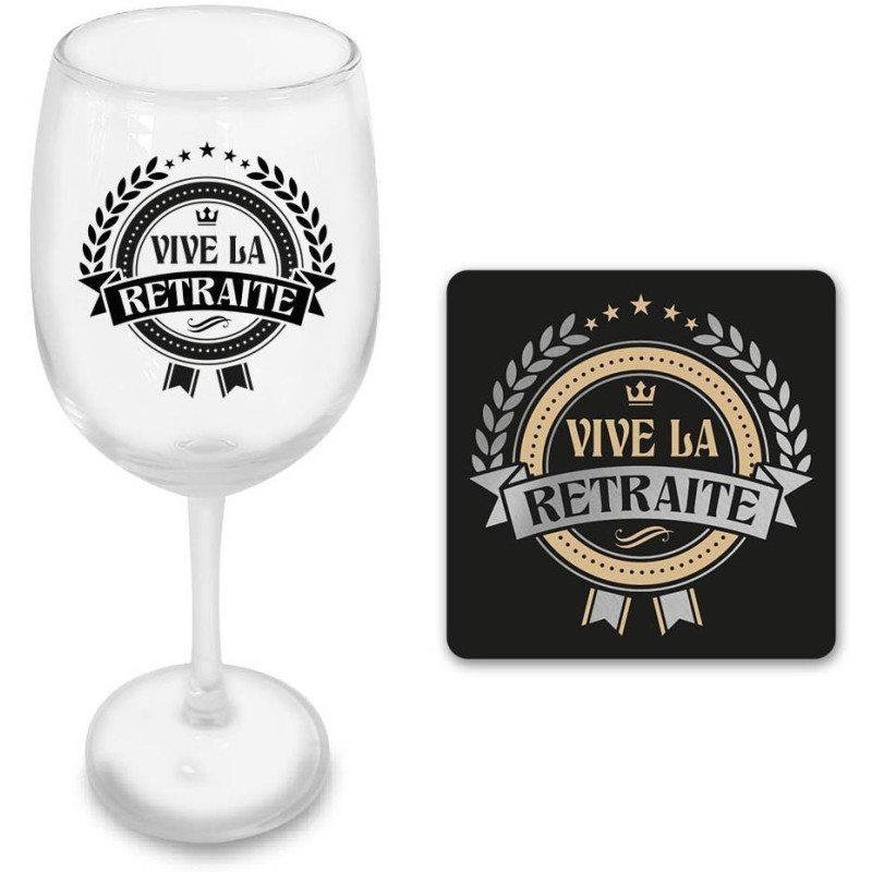 Coffret verre à vin retraite