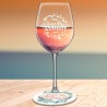 Coffret verre à vin rose retraite