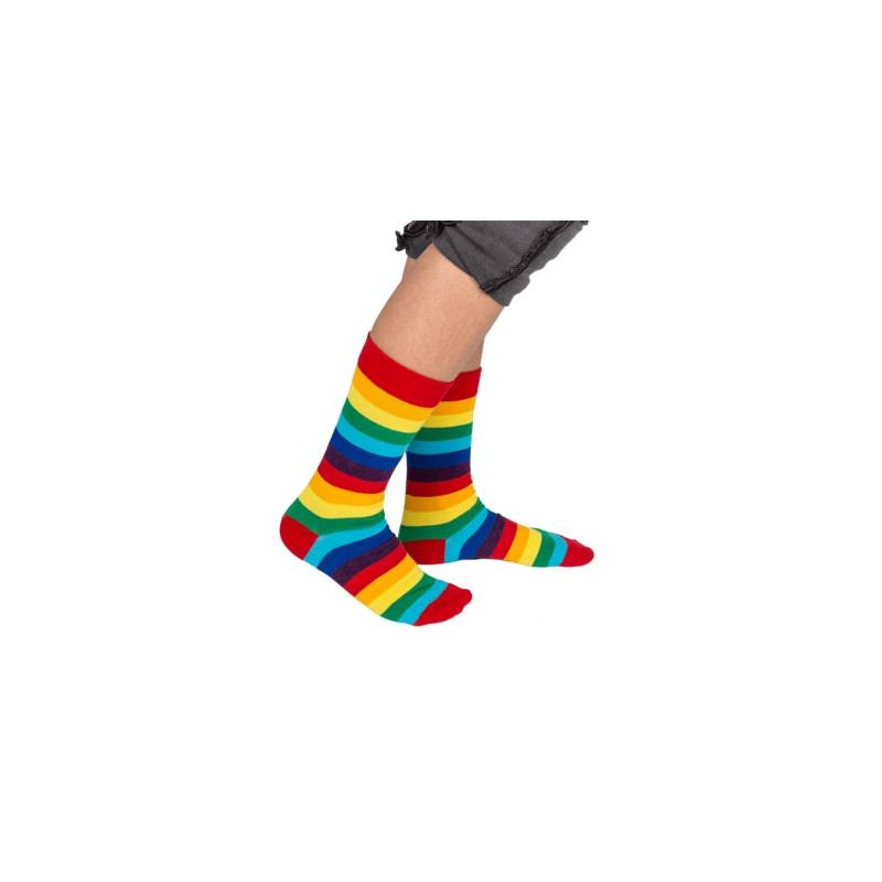 Canette chaussettes Arc-en-ciel