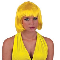 Perruque sexy Holly jaune