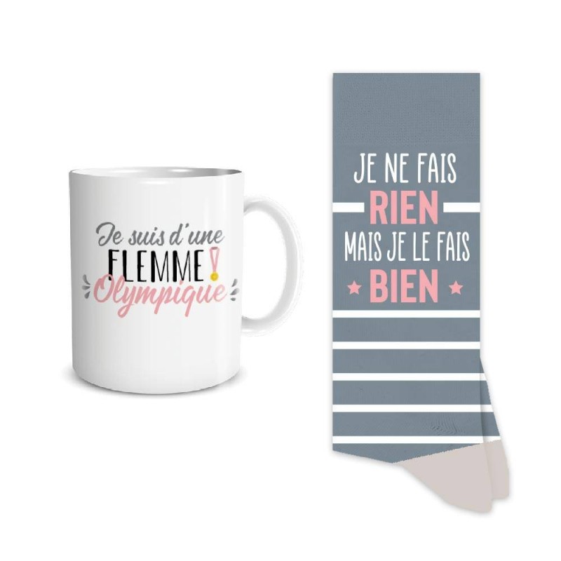 Coffret Mug Chaussettes "Madame Parfaite"