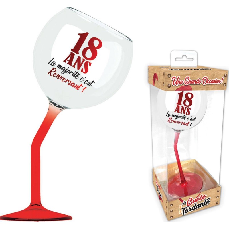 Verre à Vin Penche Rouge 18 ans