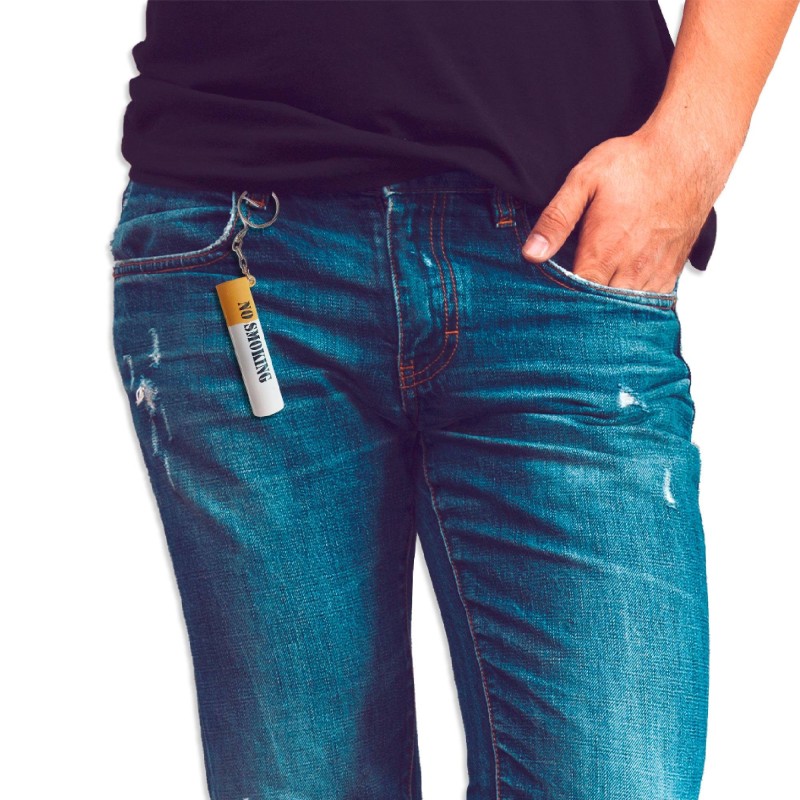 Porte-clés humoristique cigarette