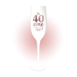 Flûte champagne 40 ans