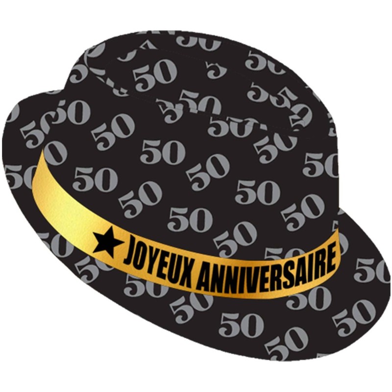 Chapeau borsalino noir 50 ans