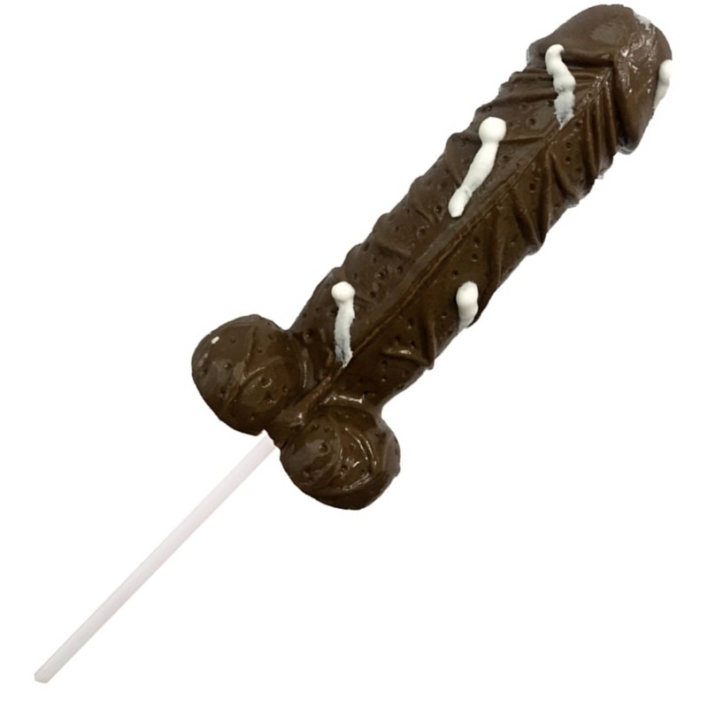 Sucette pénis au chocolat 16cm