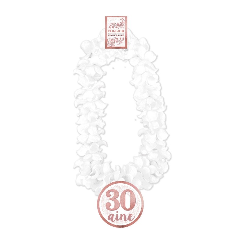 Collier fleur 30 ans femme