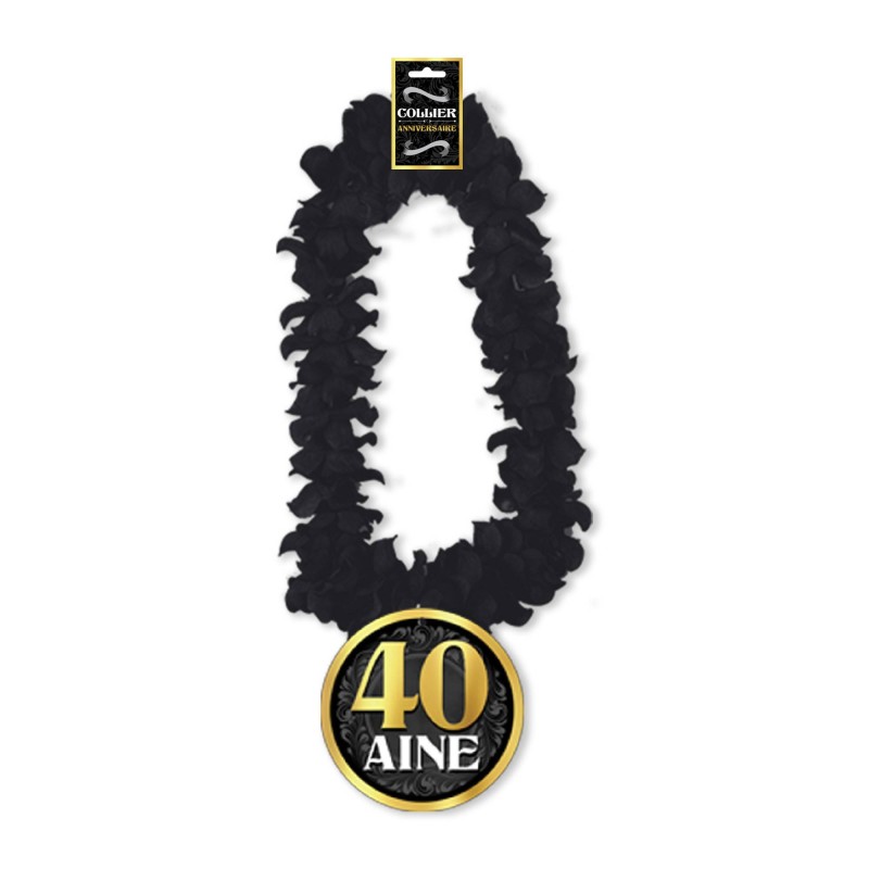 Collier fleur 40 ans homme