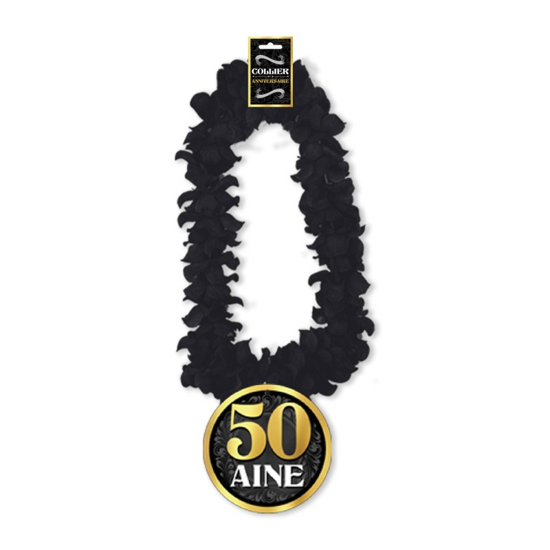 Collier fleur 50 ans homme