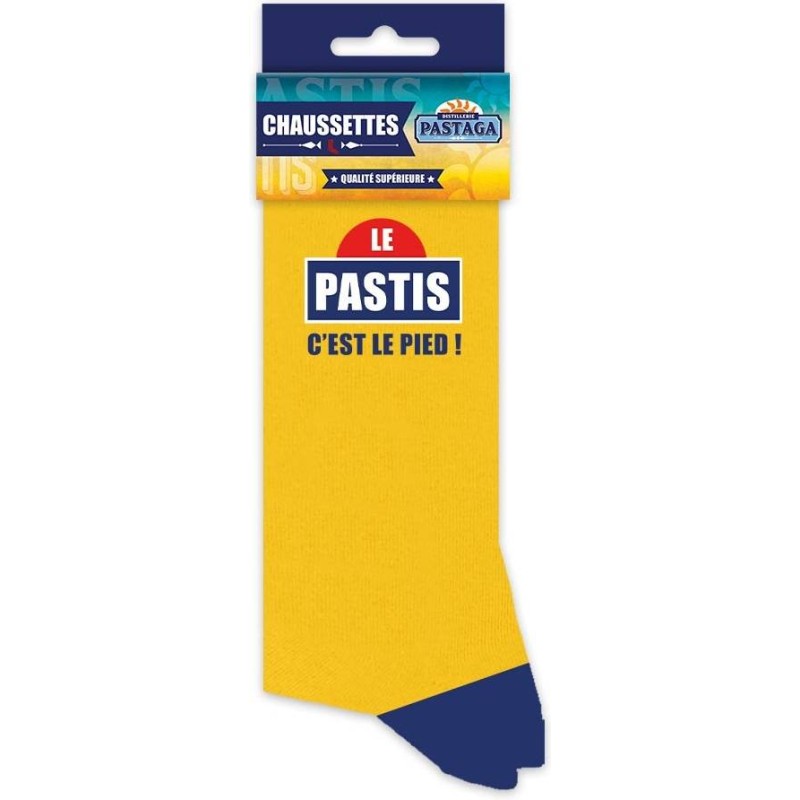 Chaussettes jaunes pastis