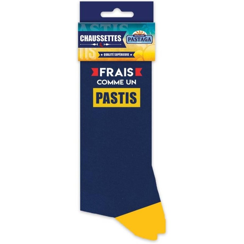 Chaussettes bleues pastis