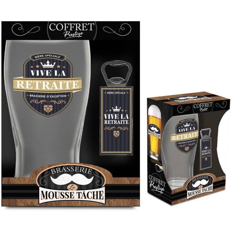 Coffret bière "vive la retraite"