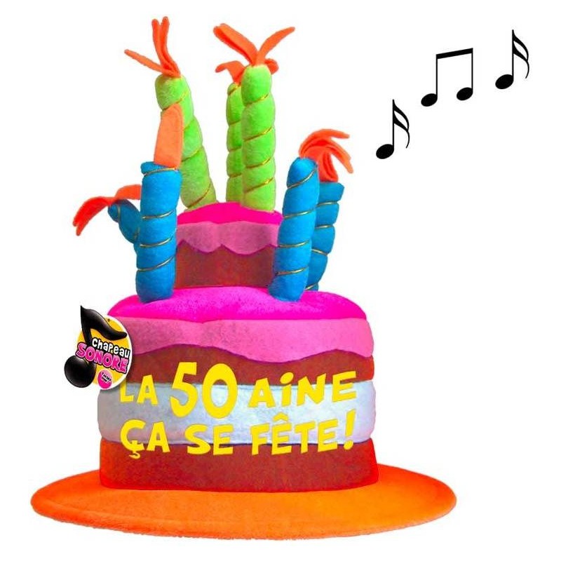 Chapeau Anniversaire Musical 50 ans