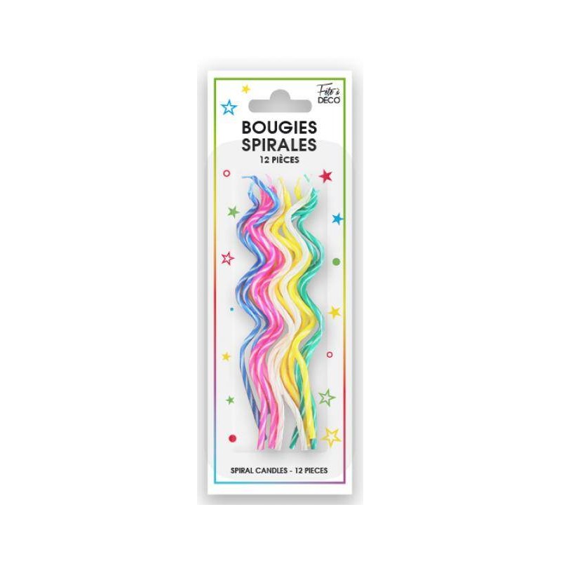 12 bougies spirales