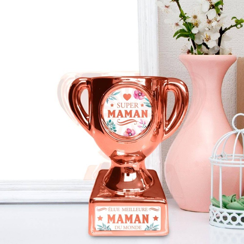 Trophée Rose "Super Maman"