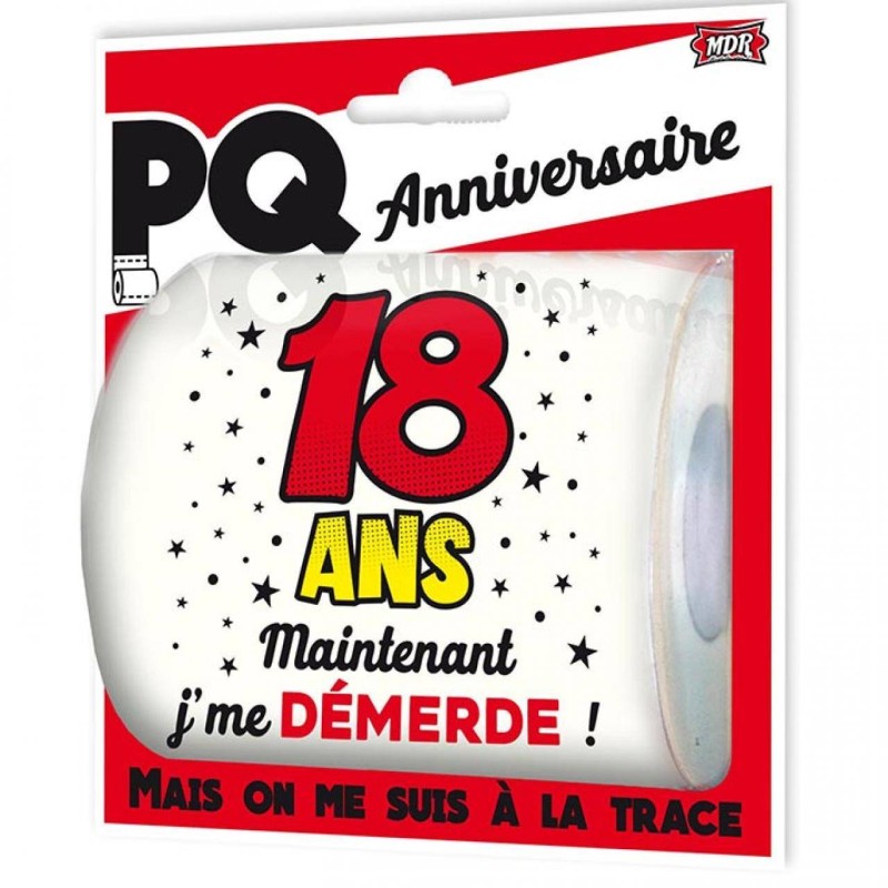 Anniversaire 18 Ans Papier cadeau