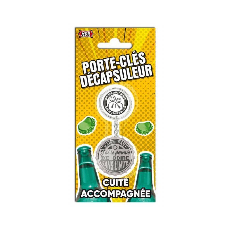 Porte-clés décapsuleur Anni-Bière-Saire