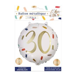 Ballon métal 30 ans