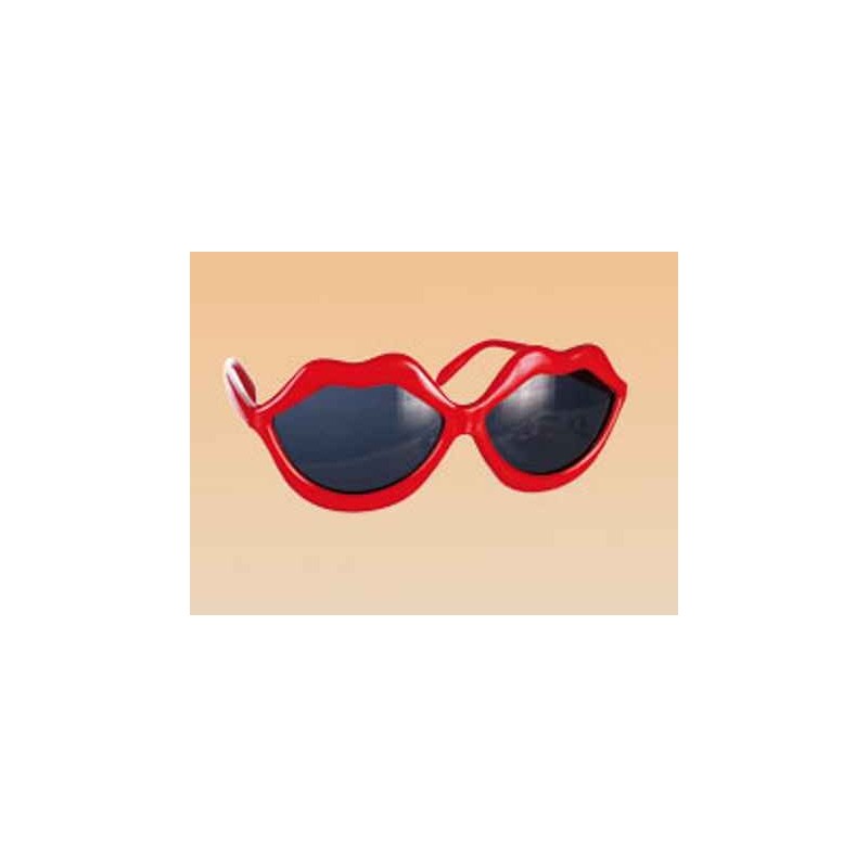 Lunettes rouges en forme de bouche