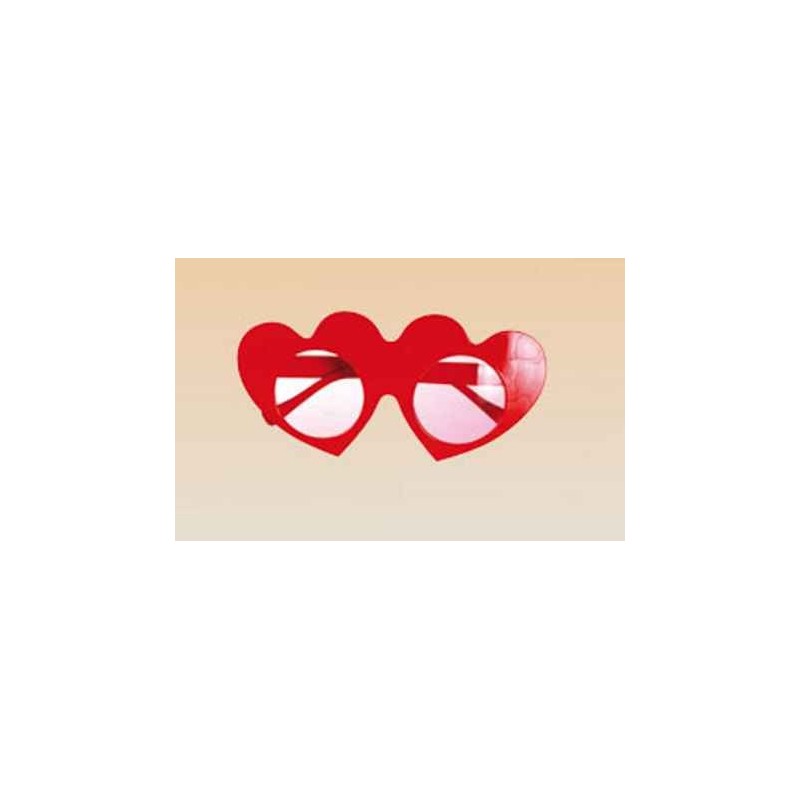 Lunettes coeur rouge