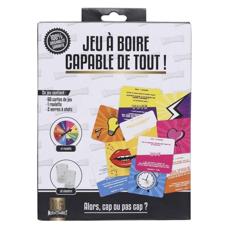 Jeu à boire capable de tout