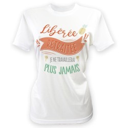 T-shirt à dédicacer femme - Cadeau retraite
