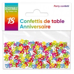 Confettis de table - Déco 18 ans