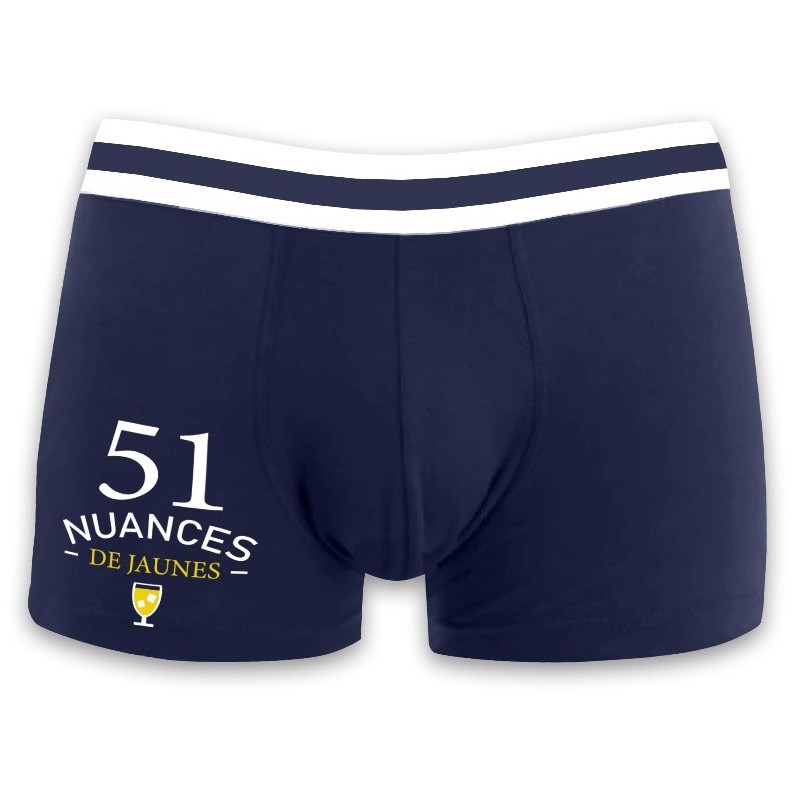 Boxer 51 nuances de jaunes - Cadeau humour