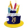 Chapeau gâteau anniversaire - Cadeau 20 ans