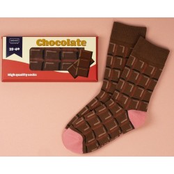 Chaussettes chocolat femme - Cadeau humour