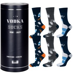 3 paires chaussettes vodka homme - Cadeau humour
