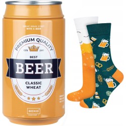 Chaussettes insolites bière - Cadeau humour