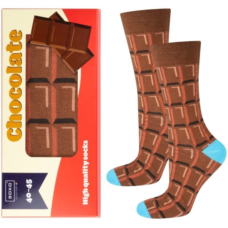 Chaussettes chocolat homme