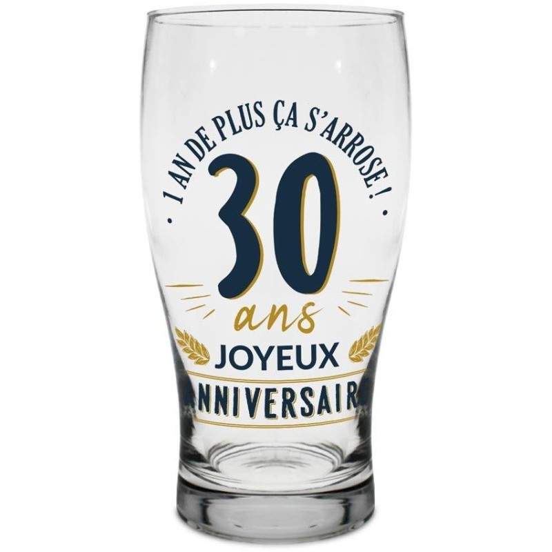 Verre à bière - Cadeau 30 ans