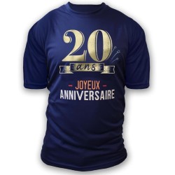 T-shirt à dédicacer homme - Cadeau 20 ans