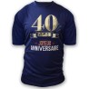 T-shirt à dédicacer homme - Cadeau 40 ans