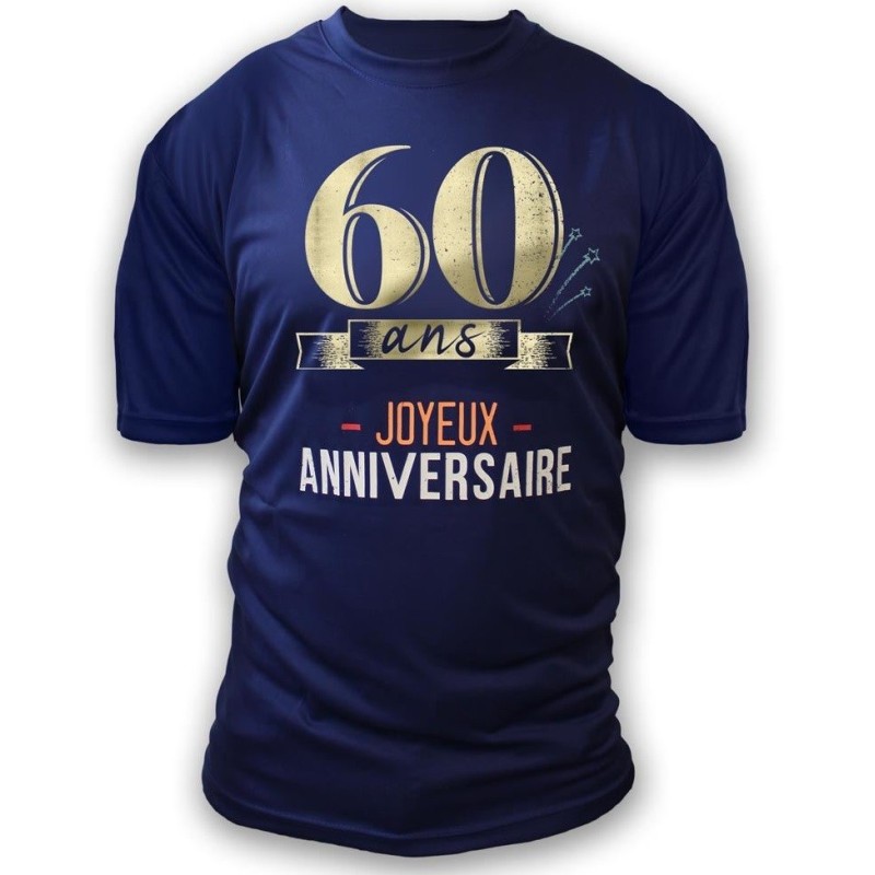 T-shirt à dédicacer homme 60 ans