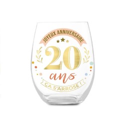 Verre rond 20 ans