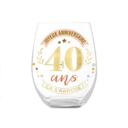 Verre rond 40 ans