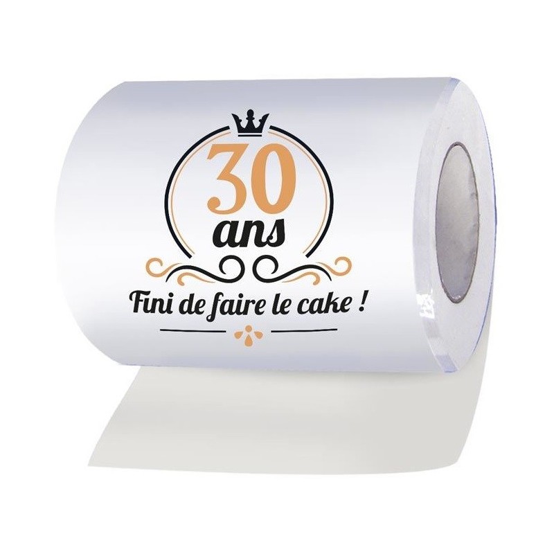 Rouleau papier WC 30 ans - Cadeau humour