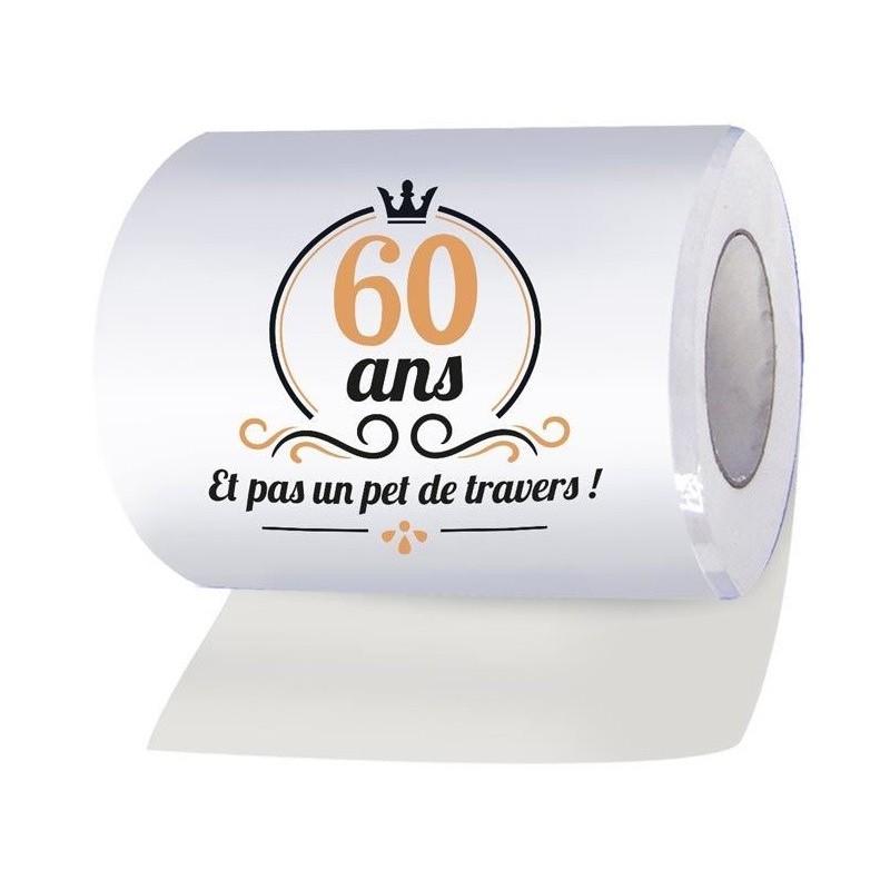 Rouleau papier WC - Cadeau 60 ans