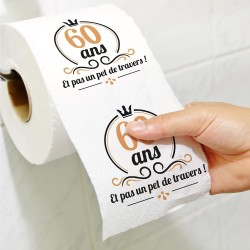 Rouleau papier WC - Cadeau 60 ans