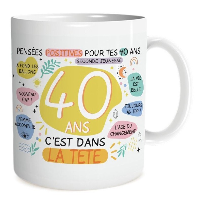 Mug féminin - Cadeau 40 ans