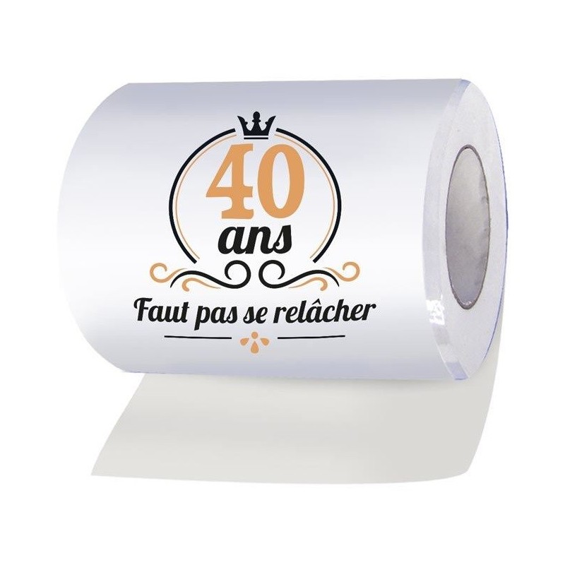 Rouleau papier WC - Cadeau 40 ans